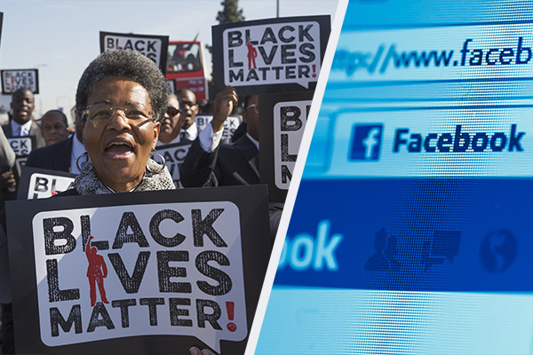 Facebook staff warned over defacing black rights slogans