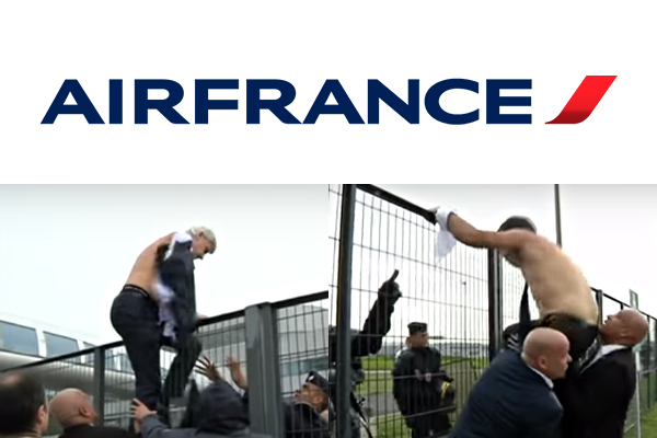 Air France decreases job cuts after VP HR gets shirt ripped off
