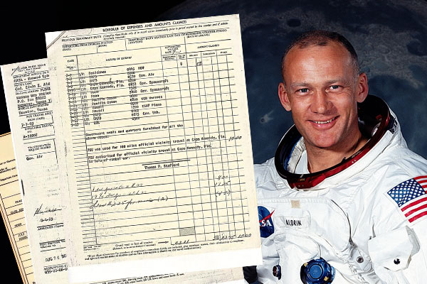 Buzz Aldrin reveals his travel expenses for moon landing