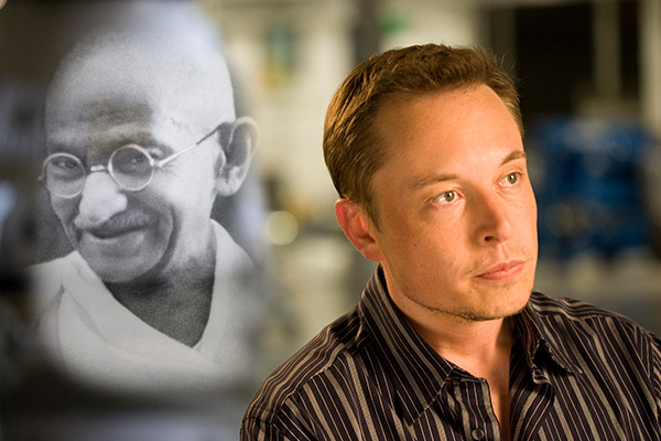 Elon Musk more admired as a leader than Gandhi