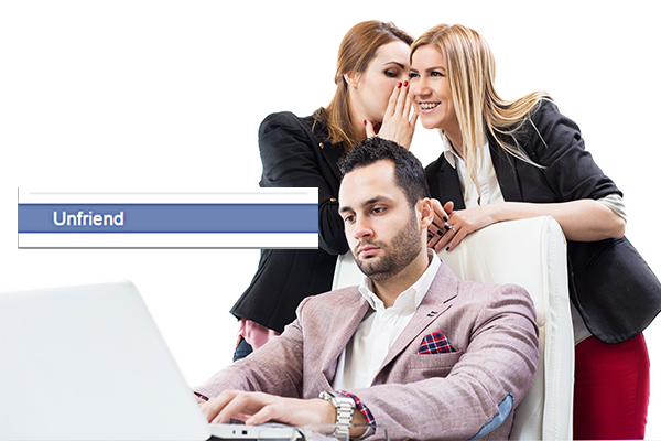 Unfriending colleague on Facebook can be