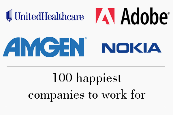 Happiest companies to work for in 2016 revealed