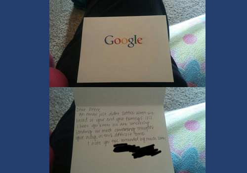 Google sends condolence letter to interviewee after learning of sisters death