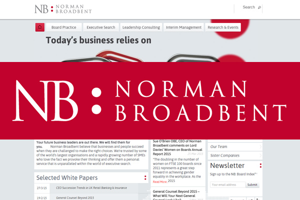 Norman Broadbent appoints new Executive Chairman