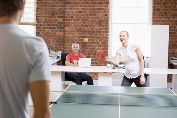 Table tennis, golf and rowing on offer in employer's wellbeing programme