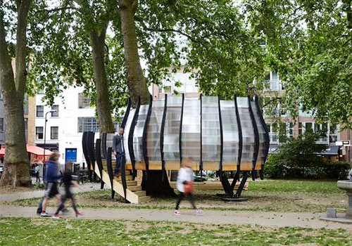 Tree office unveiled in Hoxton Square