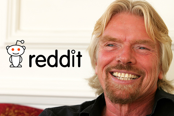 Richard Branson reveals life lessons in Reddit Q&A