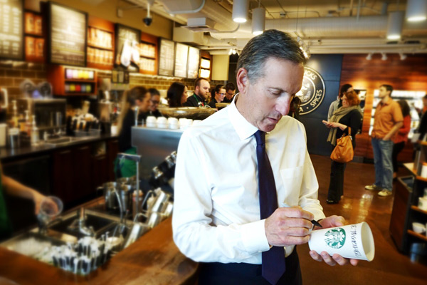 Starbucks boss company email: Be extra nice to traders