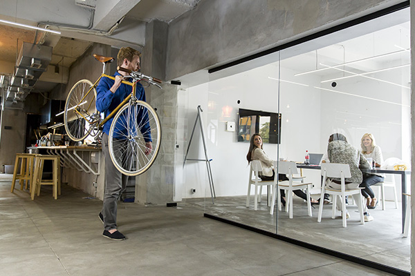 The ultimate office for cyclists