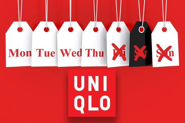 Uniqlo to trial four day week for staff