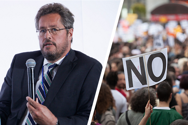 Tata boss joins thousands of workers in protest over “perilous” situation