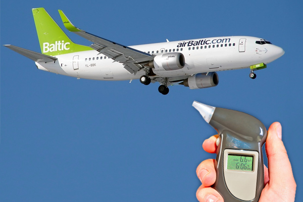 Pilot and crew arrested after failing breathalyser test