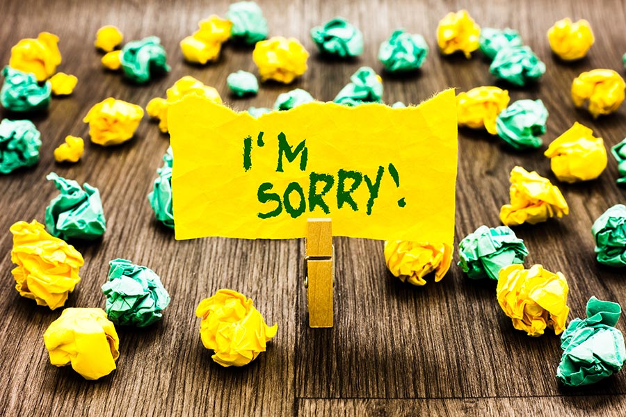 How to apologise when you've screwed up