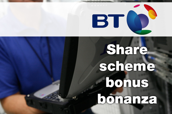 BT staff get share scheme bonus bonanza