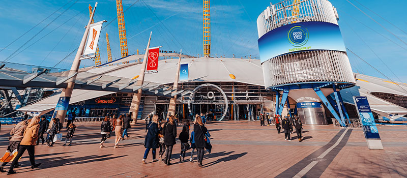 The O2 Arena entrance exterior