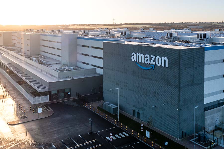 Amazon fulfillment center exterior view