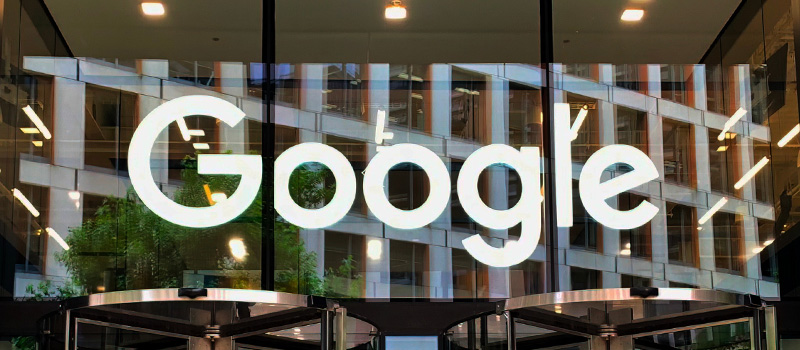 Google office building entrance sign