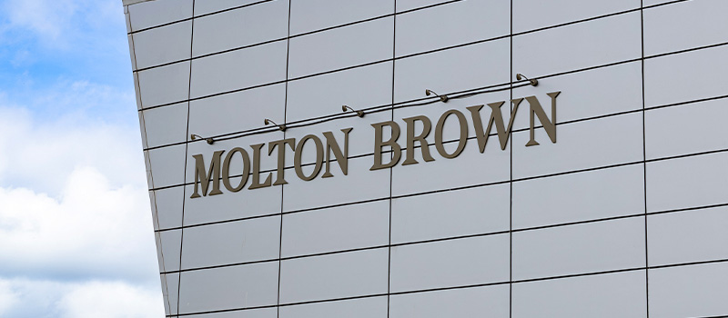 Molton Brown building exterior signage