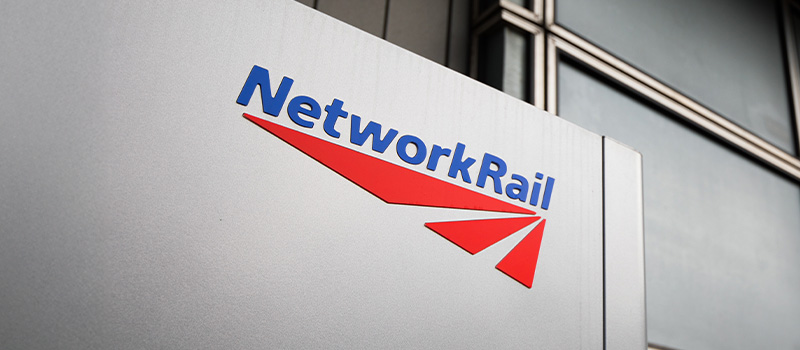 Network Rail logo on sign