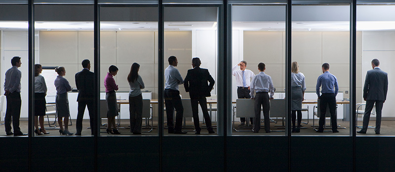 Business professionals meeting in office