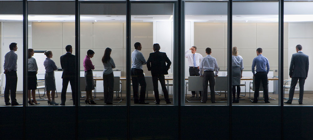 Business professionals meeting in office