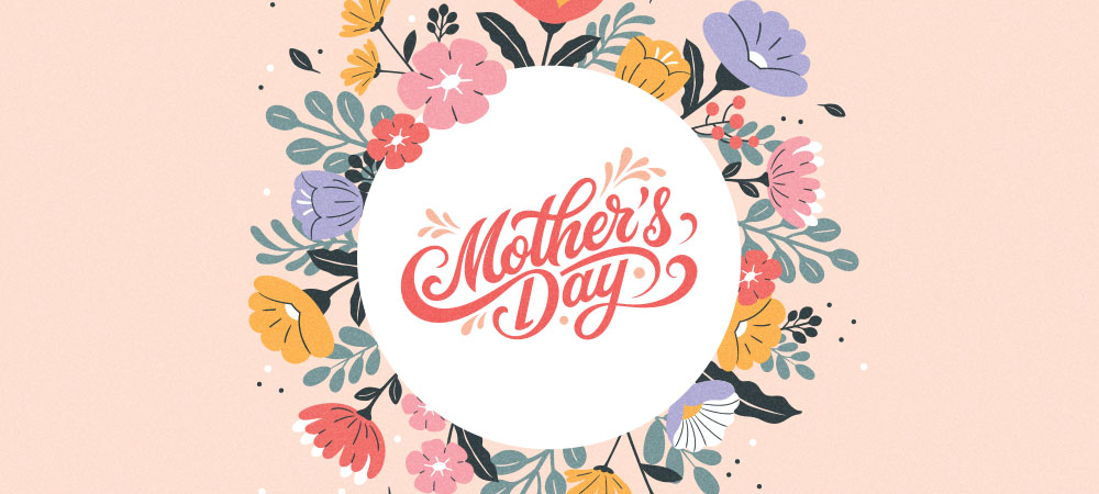 Mother’s Day floral greeting card