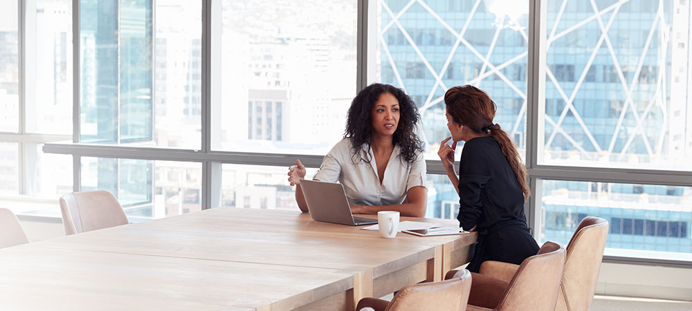Business meeting in modern office