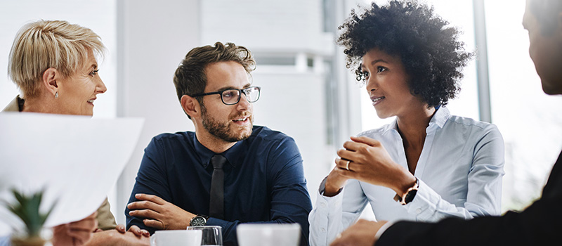 HR professionals need care too Diverse team in business meeting