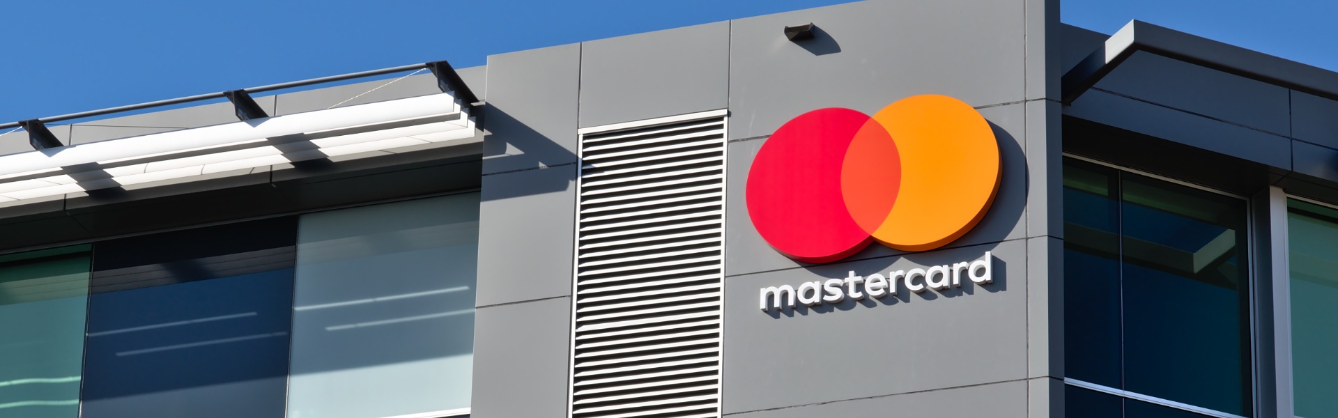 Mastercard logo on office building