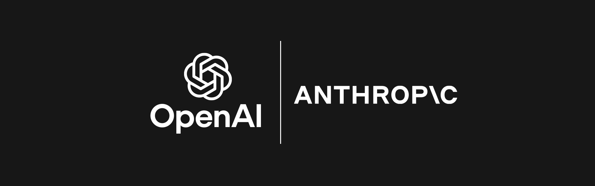 OpenAI and Anthropic logos together