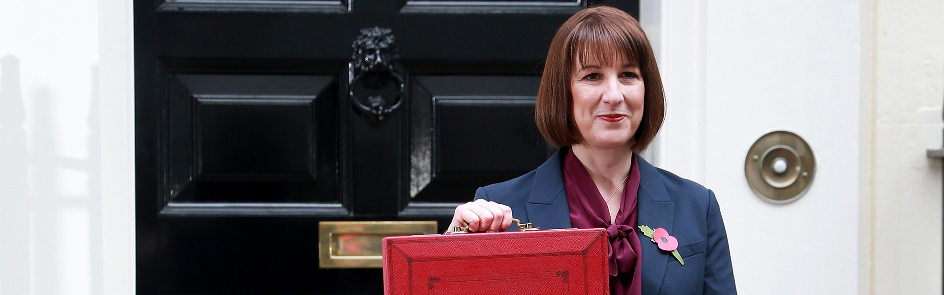 Rachel Reeves holding UK budget box