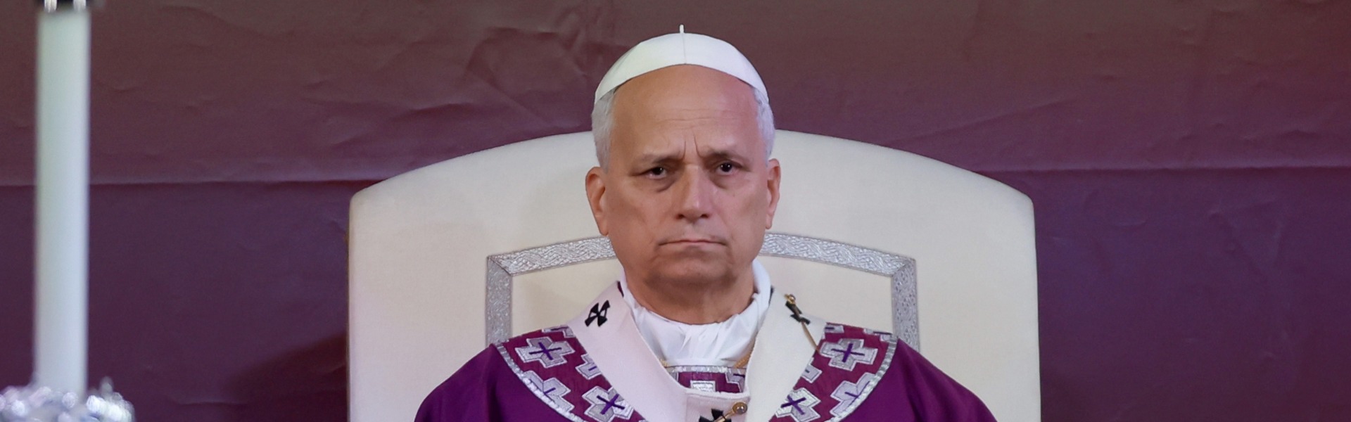Catholic bishop during church service