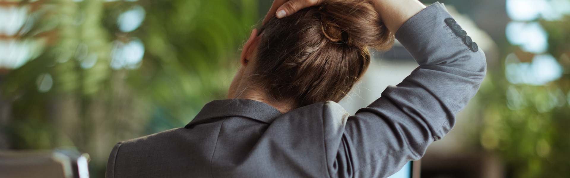 Office worker being monitored at work