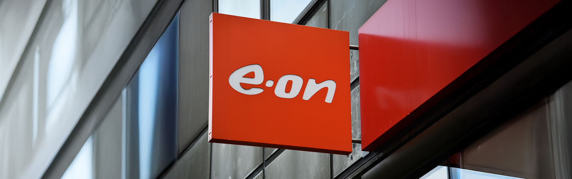 E.ON logo on building exterior