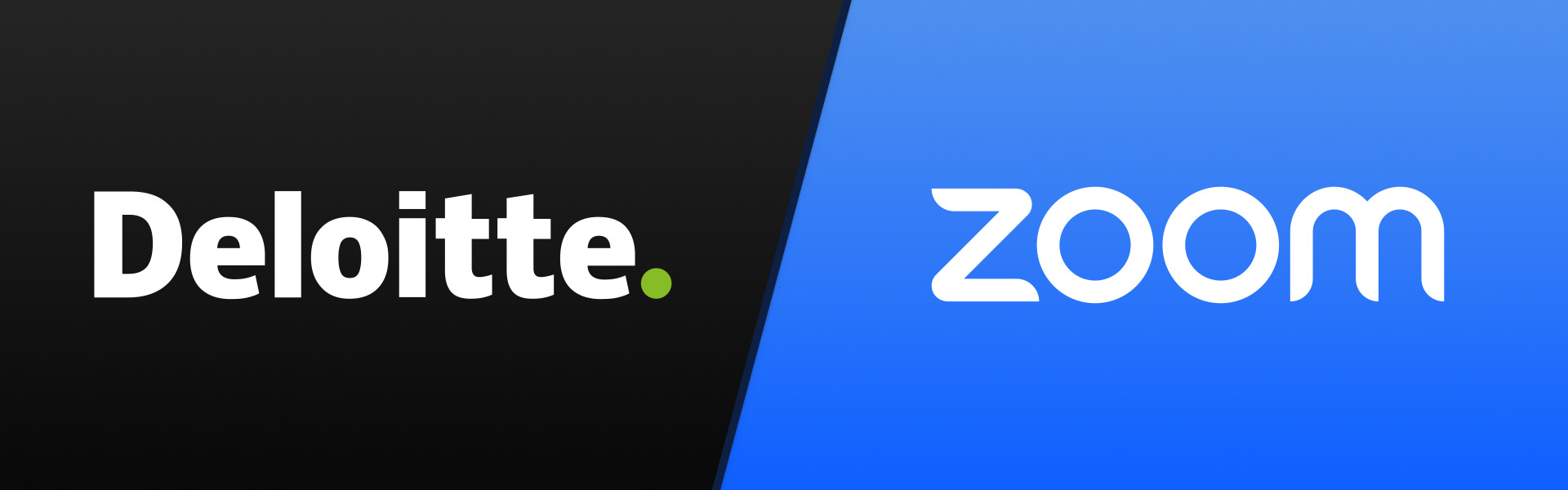Deloitte and Zoom logos together