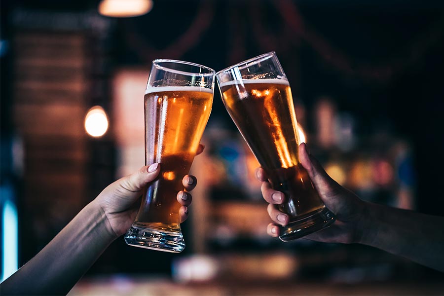 Employee downs beers and injures colleagues in high-speed car crash