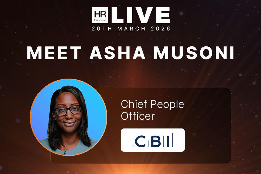 HR event speaker with logo