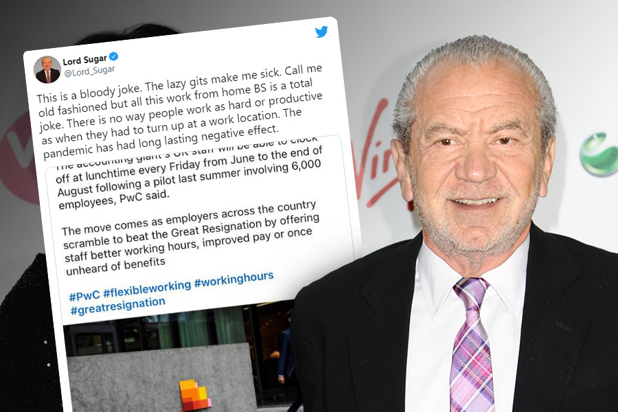 Is Lord Sugar's scathing attack on PwC's flexible working policies valid?