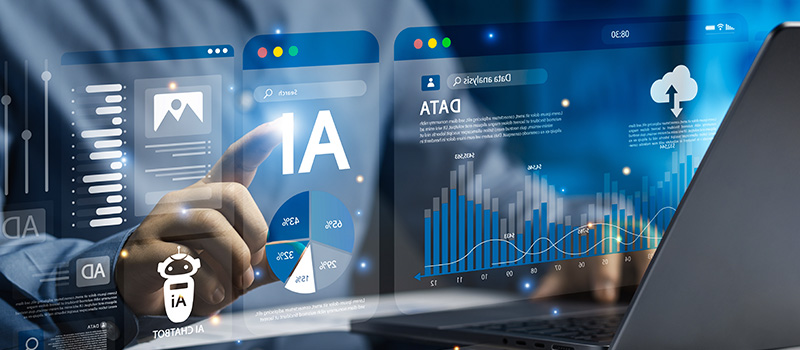 AI data analysis dashboard interface