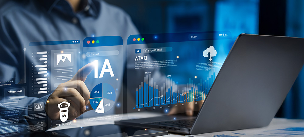 AI data analysis dashboard interface