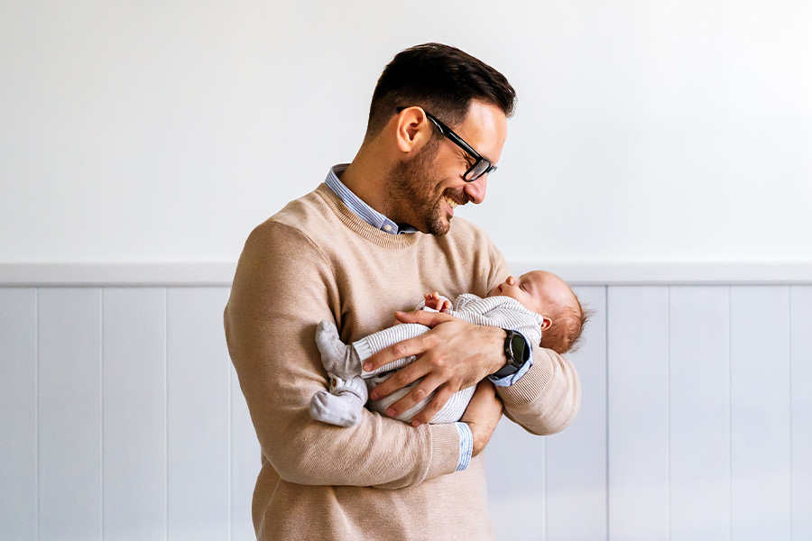 Daddy Day care dreaming as new fathers report paternity leave squeeze