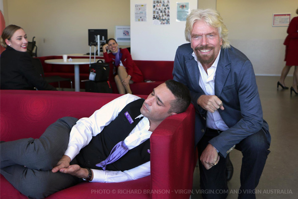 Sir Richard Branson had this to say when he caught a dozing worker