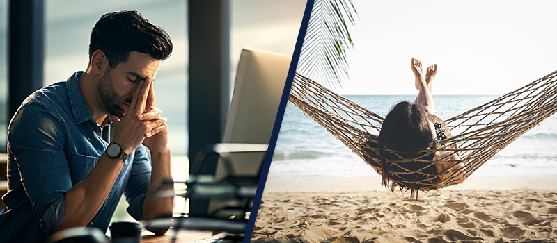 The R&R of a week's holiday is wiped out in less than two work days