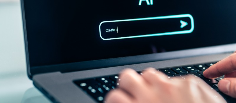 AI text generation search bar
