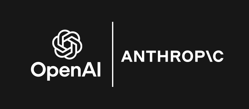 OpenAI and Anthropic logos together