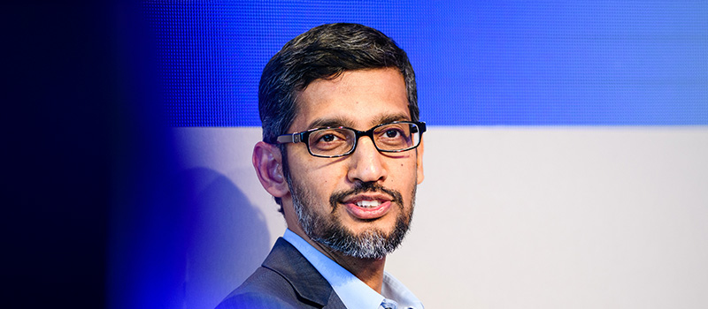 Man speaking at tech conference