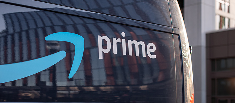 Amazon Prime delivery van exterior