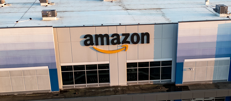 Amazon warehouse building exterior