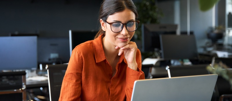 Apprenticeship demand outstrips vacancies as hiring shifts into new professions Woman working on laptop office