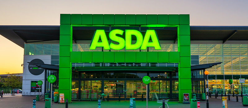 ASDA supermarket exterior front view